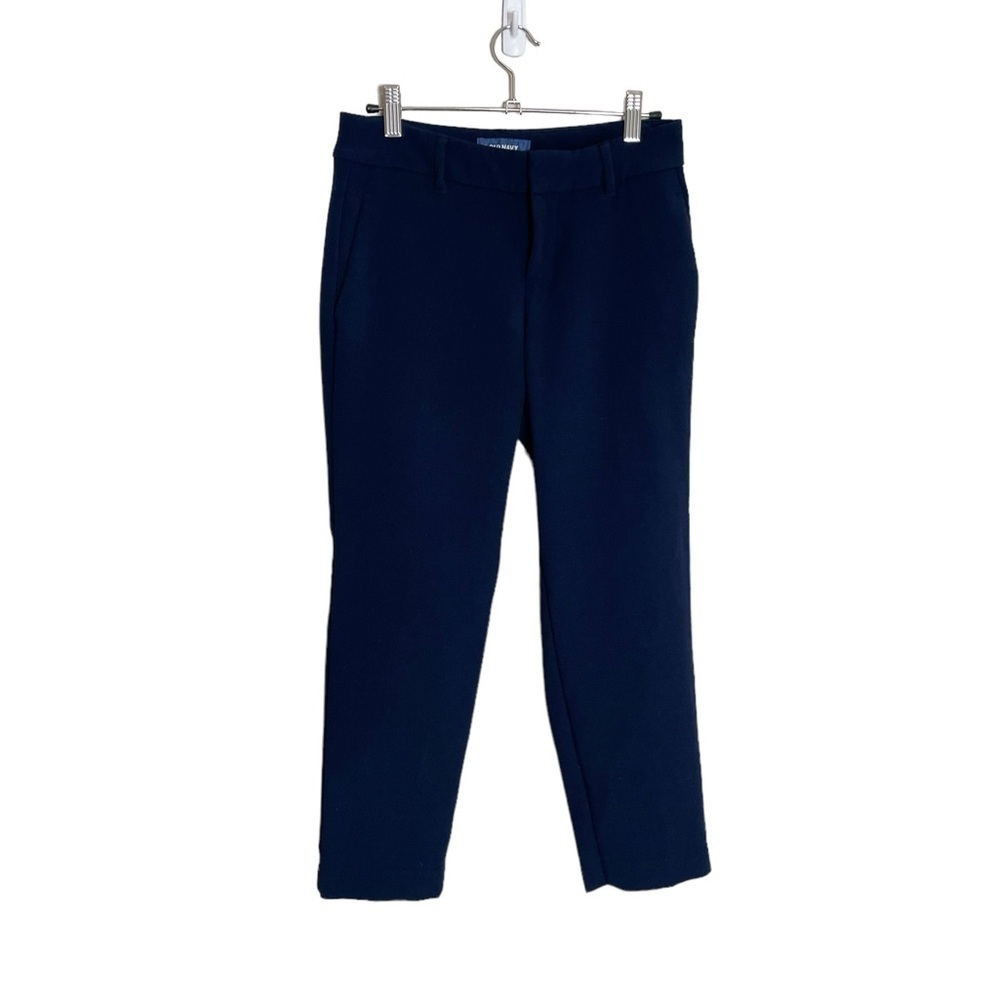 Old Navy Blue Harper Mid Rise Dress Pants 0